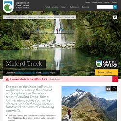 Milford Track: Walking and tramping in Fiordland National Park