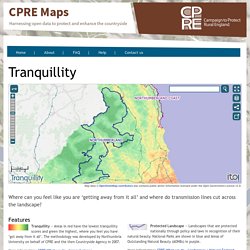 CPRE Tranquility Map (Interactive)