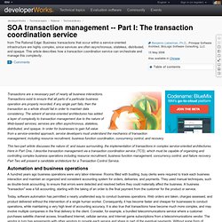 Part I: The transaction coordination service