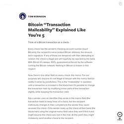 Bitcoin “Transaction Malleability” Explained Like You’re 5