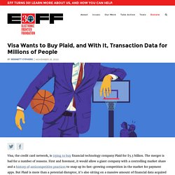 Visa Wants to Buy Plaid, and With It, Transaction Data for Millions of People