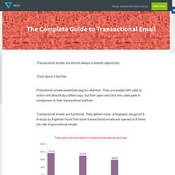 Transactional Email: A Comprehensive Guide to Great Email Marketing