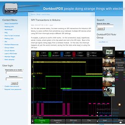 SPI Transactions in Arduino