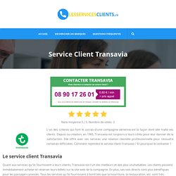Service Client Transavia - Contacter - Lesservicesclients.fr