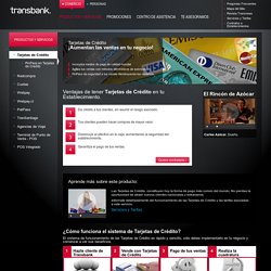 Transbank - Productos y Servicios - Tarjetas de Crédito