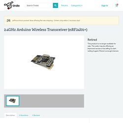 2.4GHz Arduino Wireless Transceiver (nRF24l01+) from jeffmurchison on Tindie