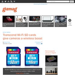 Transcend Wi-Fi SD cards give cameras a wireless boost