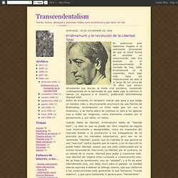 Krishnamurti y la revolución de la Libertad Total