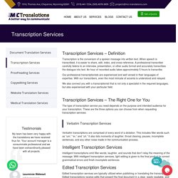 Transcription Services in California, USA