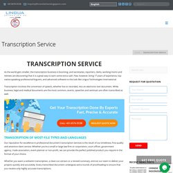 Best Transcription Services in Singapore