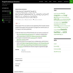 transcriptomes, bioinformatics, and light regulated genes « Fungal Evolutionary Genomics