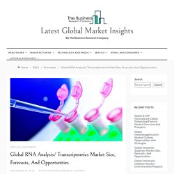 Global RNA Analysis/ Transcriptomics Market Size, Forecasts, And Opportunities - Latest Global Market Insights