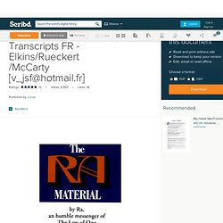 Ra - Law of One - Transcripts FR - Elkins/Rueckert/McCarty [v_jsf]