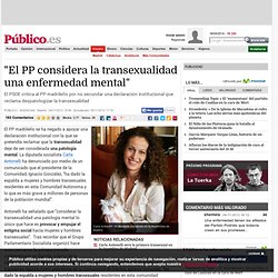 "El PP considera la transexualidad una enfermedad mental"