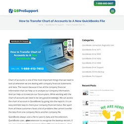How to Transfer Chart of Accounts to A New QuickBooks File