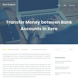 Transfer Money between Bank Accounts in Xero - Xero