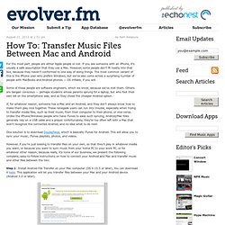 How To: Transfer Music Files Between Mac and Android