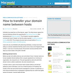 How to transfer your domain name between hosts