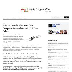 How to Transfer Files from One Computer To Another with USB Data Cables