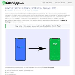 How to transfer money from PayPal to Cash App?