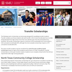 Transfer Scholarships - SMU
