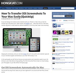 How to Transfer iOS Screenshots To Your Mac Easily [Quicktip]