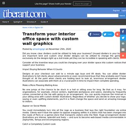 Transform your interior office space with custom wall graphics