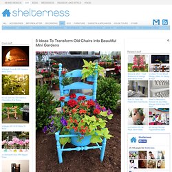 5 Ideas To Transform Old Chairs Into Beautiful Mini Gardens