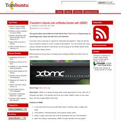 Transform Ubuntu into a Media Center with XBMC