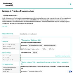 Catálogo de Prácticas Transformadoras - Bibliotecas en Acción