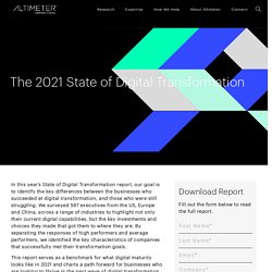 The 2021 State of Digital Transformation