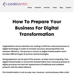 How To Prepare Your Business For Digital Transformation