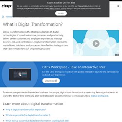 What is digital transformation? - Digital Transformation Definition - Citrix India