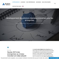 Transformation digitale : Développement d'applications web - Askin