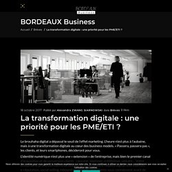 La transformation digitale : une priorité pour les PME/ETI ?