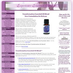 Transformation Essential Oil Blend-New Formulation