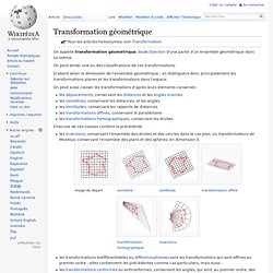Transformation géométrique