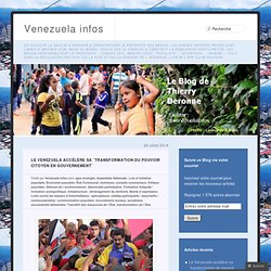 Le Venezuela accélère sa ¨transformation du pouvoir citoyen en gouvernement¨
