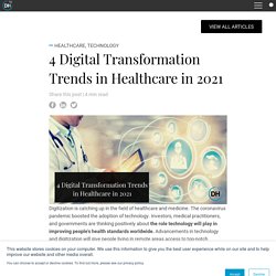 4 Digital Transformation Trends in Healthcare in 2021