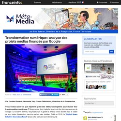 Transformation numérique : analyse des projets médias financés par Google
