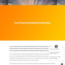 How To Speed Up Marketing Transformation - MartechTribe