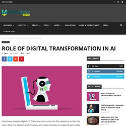 Role of Digital Transformation in AI