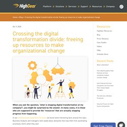 Crossing the digital transformation divide: freeing up resources to make organizational change