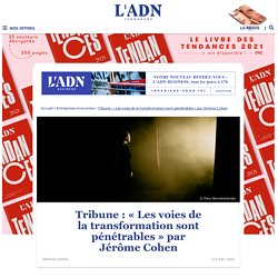 Tribune : « Les voies de la transformation sont pénétrables » par Jérôme Cohen
