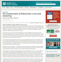 The Transformation of Political Islam