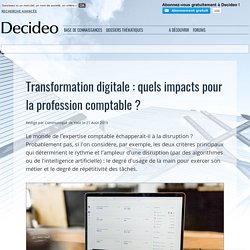 Transformation digitale : quels impacts pour la profession comptable ?