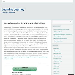 Transformation SAMR and Redefinition