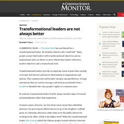 Transformational leaders are not always better