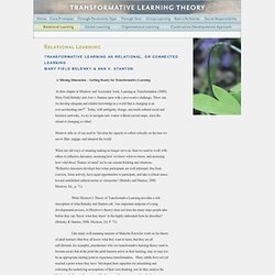 Transformational Learning Theory
