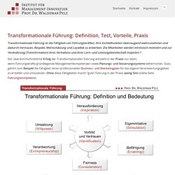 Definition Transformationale und Transaktionale Führung